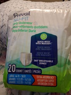 BRAND NEW NEVER USED PAMPERS FOR ADULTS SIZE LARGE