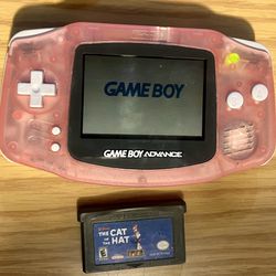 Nintendo Game Boy Advance AGB-001 Pink Handheld Console 