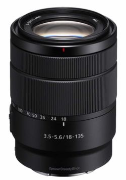 Sony - E 18-135mm f/3.5-5.6 OSS All-in-One Zoom Lens for E-Mount Cameras - Black