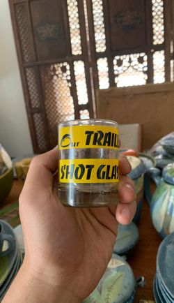 Vintage Mac alum Corp Shot Glass