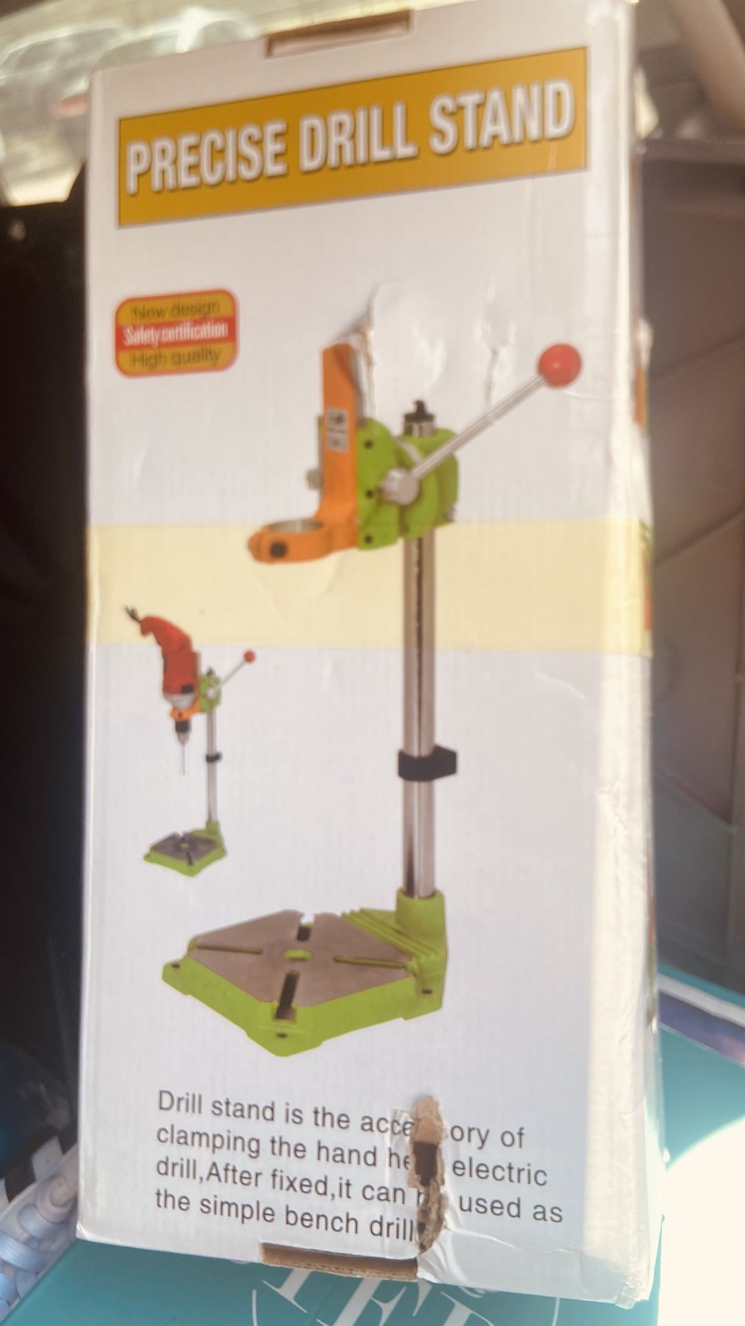 High Precision Electric Power Drill Press Stand Table 0-90 Degree Rotating Frame