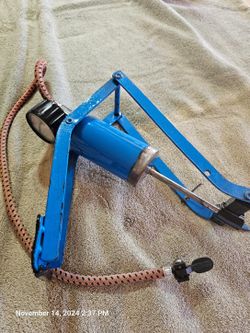 Air Pump Foot Operated Air Compressor +Air Pressure Gauge 