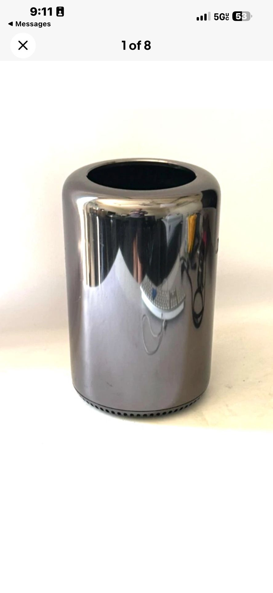 Apple Mac Pro 2013 Quad Core 3.7 GHz D300 32GB Ram 500 GB SSD