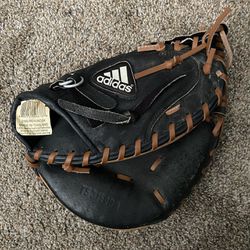 Adidas Baseball Catchers Mitt RHT Black TS 3150BR Glove EUC