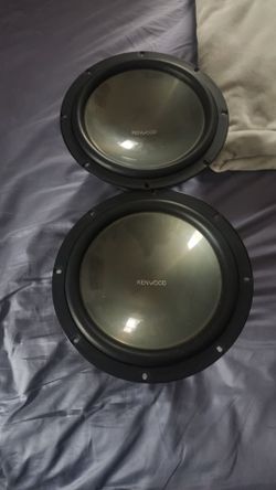 A pair of kenwood 10" woofers