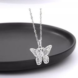 Stainless Steel Butterfly Necklace