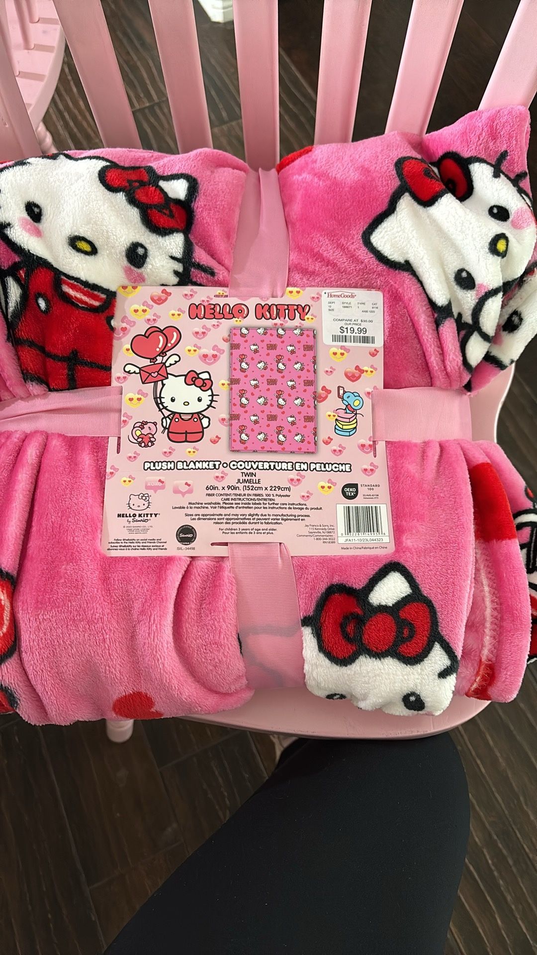 Hello Kitty Twin Blanket