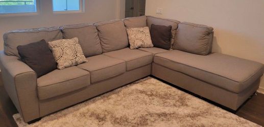 Gray Sectional Sofa/Couch with Left Chaise