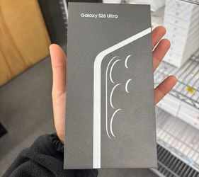 New Sealed Samsung Galaxy S26 Ultra Unlocked For Sale !!!

1 Year Warranty 
Unlocked 
Sealed 
All Accessories 
Black Color