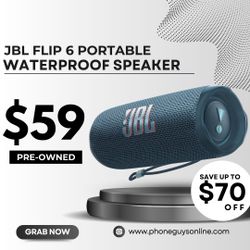 🔊 JBL Flip 6 (Usado) – ¡Solo $59! Ahorra $70 + Garantía Hasta 6 Meses 💥