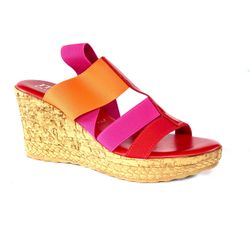 Italian Shoemaker Banded Wedge Sandal