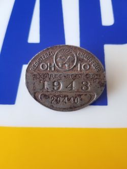 1943 Ohio Chauffeur Badge. $50