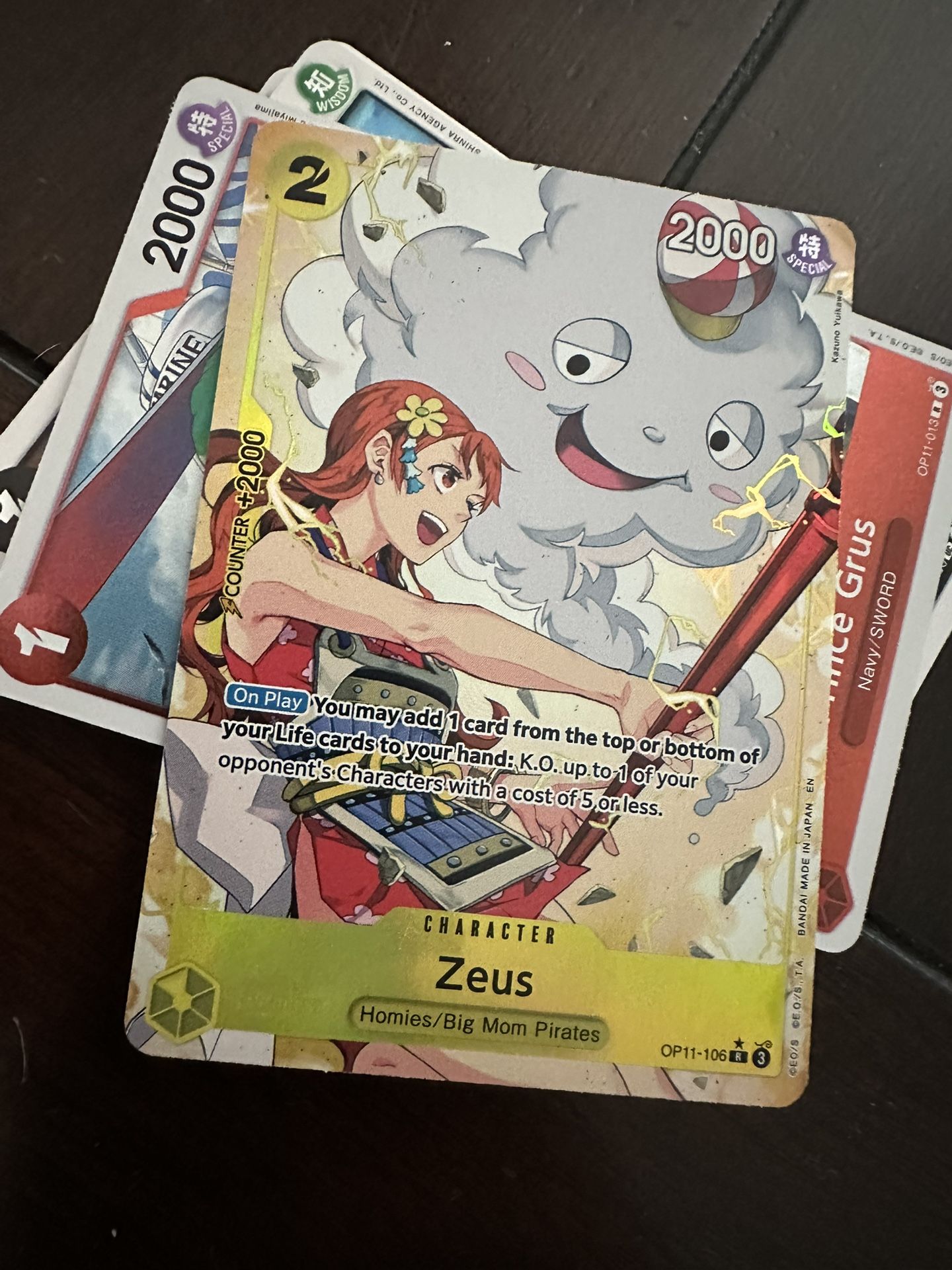 Zeus (Alternate Art) OP11-106 A Fist of Divine Speed Foil