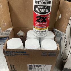 Rustoleum Gloss White Paint 6 Pack