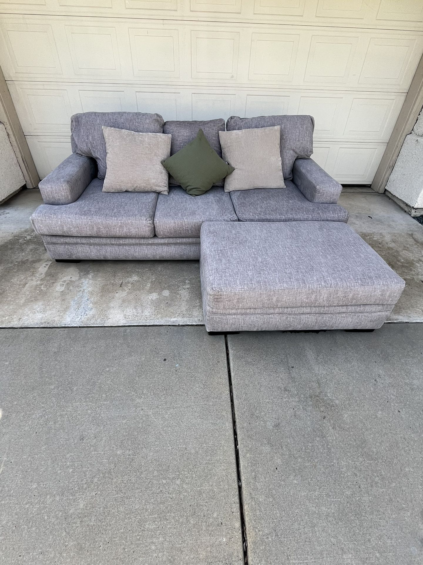 Lovely Couch and Ottoman  