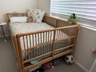 Rattan Twin Size Bed