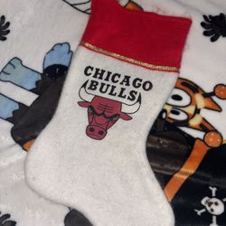Vintage 1997 Chicago Bulls Christmas Stocking