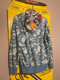 BAPE Blue Camo Full-Zip Hoodie