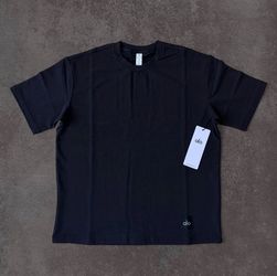 Alo Black Crew Neck T-Shirt