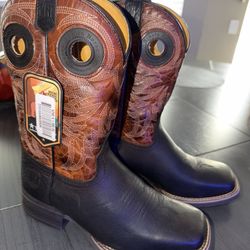 Real Authentic Leather Kids Cowboy Boots 