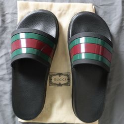 Gucci Men Slide Sandal with Web