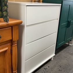 4 Drawer White Chest Of Drawers Dresser 