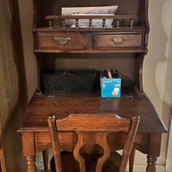 Antique Desk And Chair