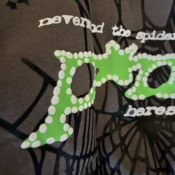 Sp5der Punk V2 Hoodie – Slate Grey – Size XL