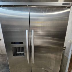 48" KITCHENAID BUILT IN STAINLESS STEEL REFRIGERATOR 