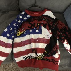Supreme Digital Flag Sweater 