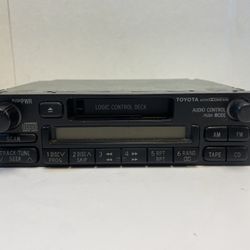 Vintage Toyota Factory Stereo Head Unit AM FM Radio Cassette Player 86120-0W060