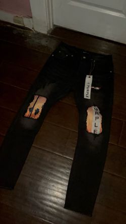Purple jeans
