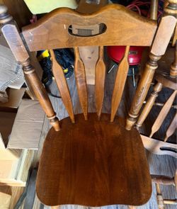(4) used wooden chairs in great shape $99 for all 4
