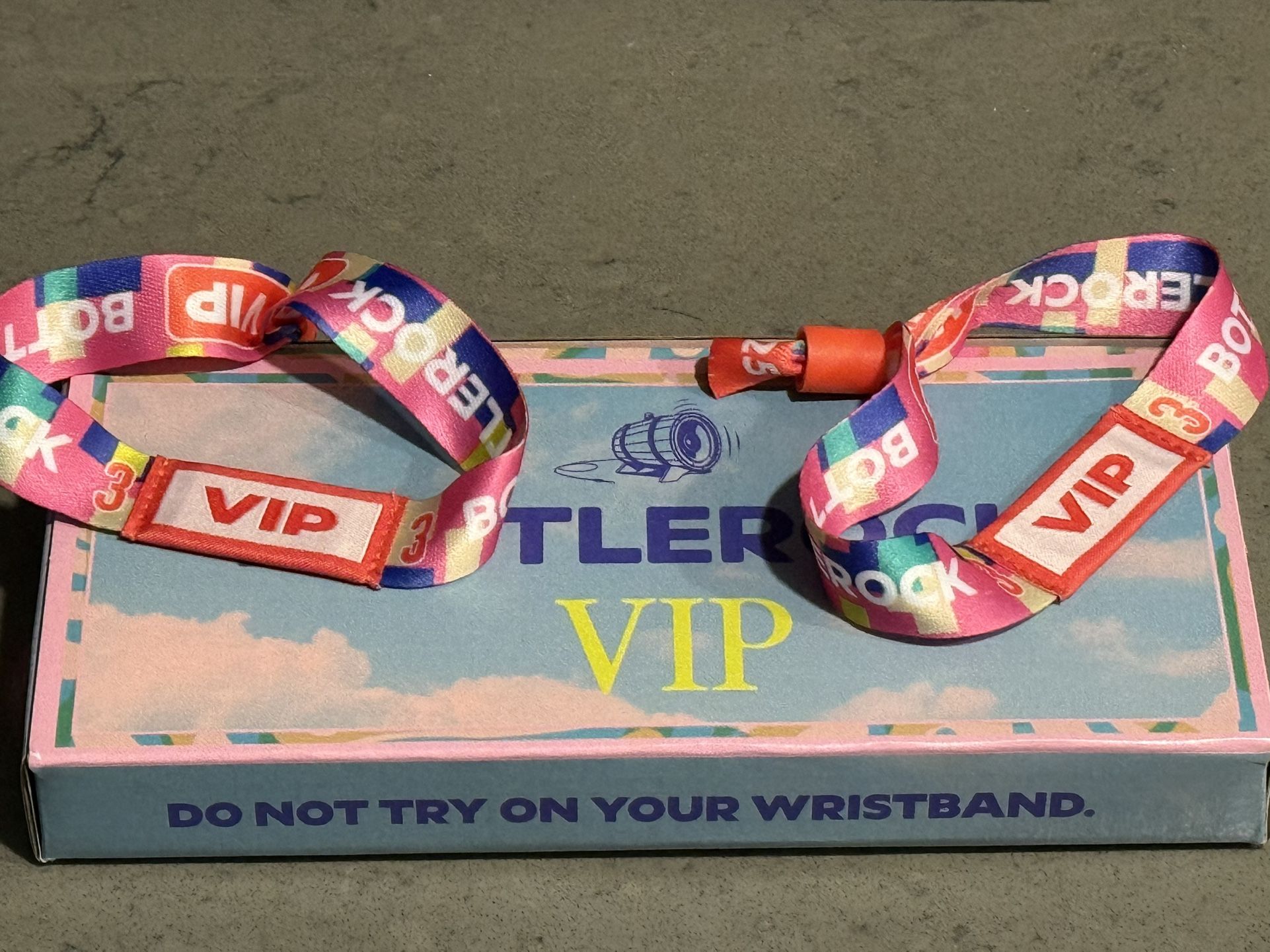 BottleRock VIP 3 Day Wristbands ($1000 Each)