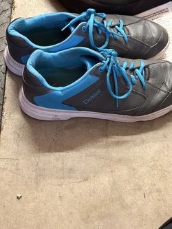 Dexter Bowling Shoes Gray and Blue