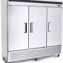 MBF8508 Stainless Steel 3 Door Commercial Refrigerator 