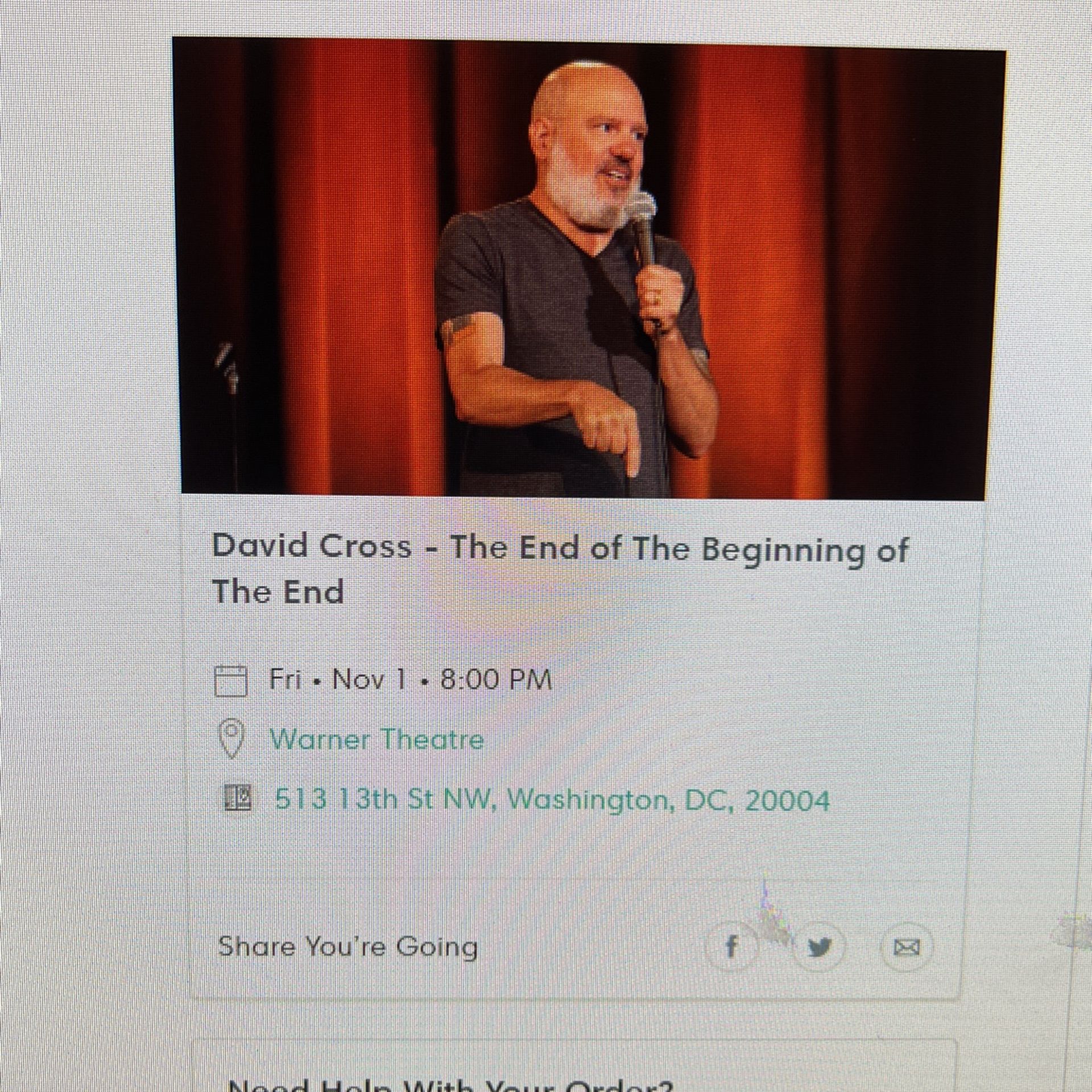 David Cross Tickets - Good seats (2)