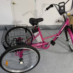 Pink Electric Bicycles 