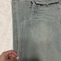 Waist Band Fold Pants 