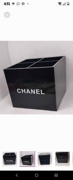 Chanel Square Acrylic Makeup Brush Organizer