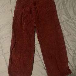 Maroon Corduroy Empire Jeans (size 28)
