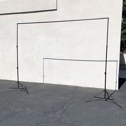 (New in box) $40 Heavy Duty Backdrop Stand 8.5x10 FT Adjustable Photography Background w/ Clips and Carry Bag