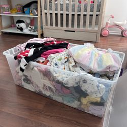 Over 100+ Clothing Baby Items Including Onesies, Dresses,bottoms,tops,swaddles,jackets, Etc-all 0-12 Month Fits
