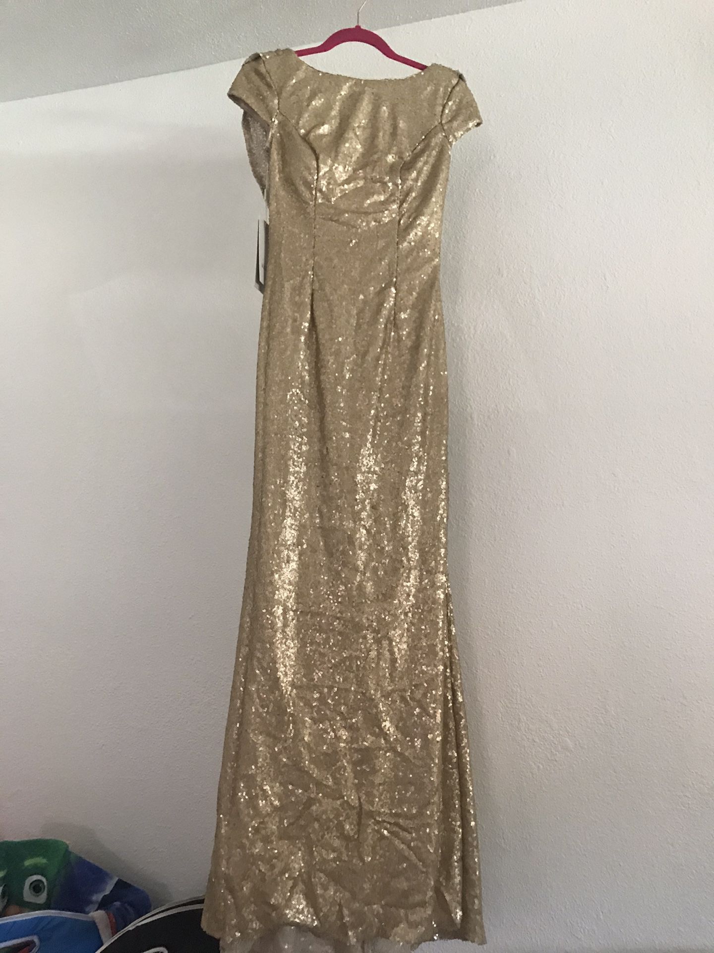 Champagne/gold sequins dress