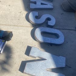 Large Letters JASON All For $30 