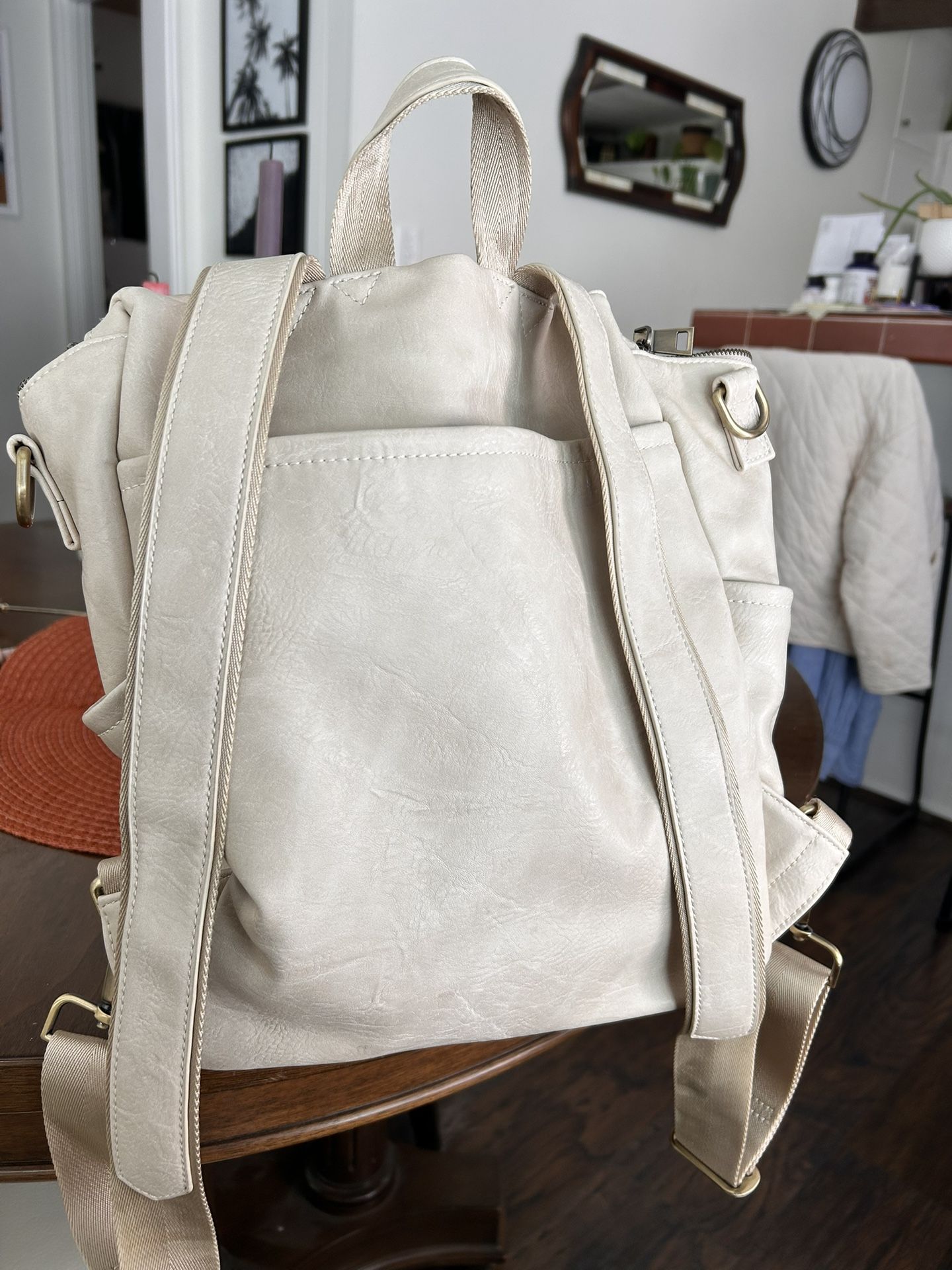 Azaria Backpack Azaria Luxe La Mère Backpack Leather Diaper | Mercari main image 2