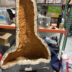 genuine citrine geode, citrine cathedral.