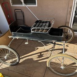 Vintage Horse-Drawn Cart /Jerald Sulky – Antique Display or Restoration Project