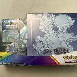 Pokémon Chilling Reign ETB & Vaporeon Tin Costco Bundle NEW Sealed SELL/TRADE