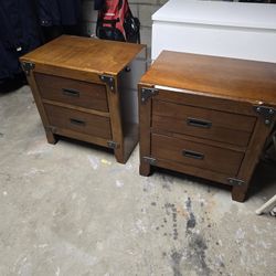 Brown Rustic End Tables/price Is For Both Together 